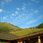 Frühabendliche Wolkenstimmung bei den Kreealmen