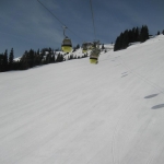 Hochbrandabfahrt aus der Gondel fotografiert