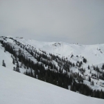 Blick von der Panoramastube ins Kreuzkogelgebiet