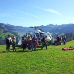 Rettungshubschrauber zum Angreifen