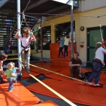 Slackline-Kinder-Parcour des Alpenvereins