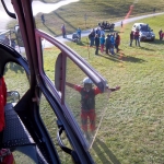 Bergeübung - Hubschrauberparkwart im Einsatz