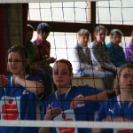 Sarah, Christina und Judith bei der Blocksicht