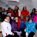 Franz Müllner im Riesen-Schnee-Iglu Großarltal bei seinen Fans