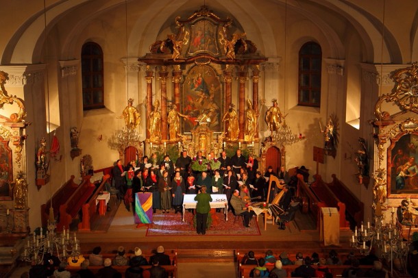 Adventsingen in der Pfarrkirche Großarl, Kirchenchor, Andachtsjodler