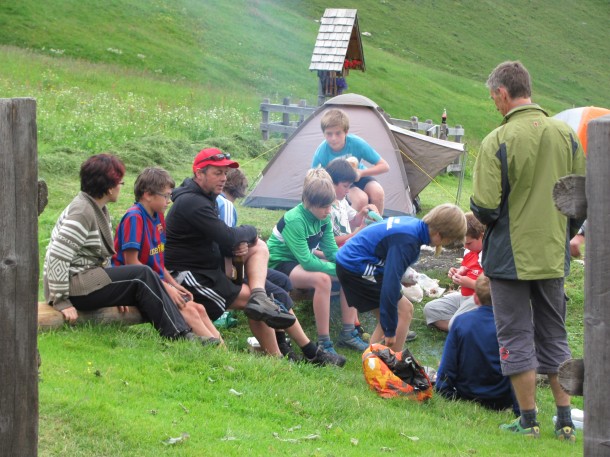 Beim Lagerfeuer