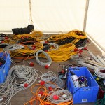 Mehrere hundert Meter Kabel sind zu installieren