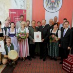 Die Pongauer Delegationen bei der Auszeichnung