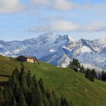 Abends auf der Bichlalm - mit Blick zum Keeskogel