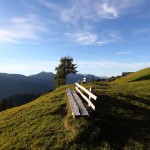 Rastbank nahe der Bichlalm - ein ganz besonderer Kraftplatz