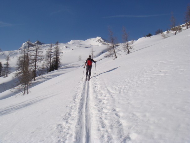 Aufstieg oberhalb der Moderggalm