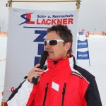 Moderator Gary Stütz beim Happy Power Lady Race