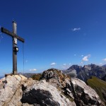 Der Draugstein (2.356 m), Blick Richtung Osten zu Faulkogel und Mosermandl