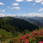 Blick zum Keeskogel und die Hohen Tauern