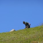 Hirter Hans von der Schrambachhütte bei der Almmahd unterm Draugstein