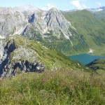 Vom Scheibenkopf überblickt man das gesamte Tappenkargebiet mit dem Tappenkarsee