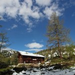 Ankunft an der Filzmoosalm - ab hier liegt im Schatten eine durchgehende Schneedecke