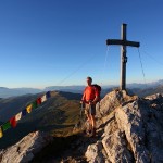 Gipfelsieg am Draugstein zu später Abendstund