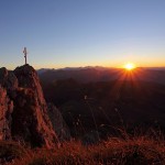 Sonnenuntergang am Draugstein