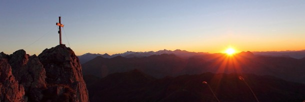 Sonnenuntergang am Draugstein