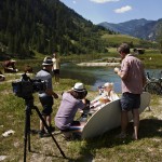 Drehpause beim Picknick