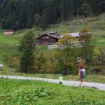 Blick von der Aigenalmkapelle zur Paulhütte