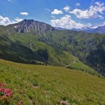 Blick zu Klingspitz/Glingspitz und Glettnalm