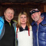 Harry Prünster mit Anita und Sepp Knapp auf der Saukaralm