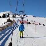 Harry testet den neuen Tellerlift an der Panoramabahn-Bergstation