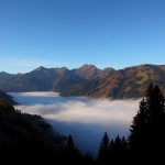 Seltenes Bild: Nebel über´m Großarltal