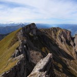 Der Blick zurück beim Aufstieg zur Höllwand