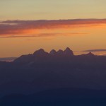 Der Dachstein kurz vor Sonnenaufgang