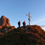 Sonnenaufgang am Vorgipfel des Schuhflickers