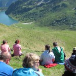 Am Karteistörl mit herrlichen Blick auf den Tappenkarsee