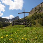 Das Wetterkreuz etwas oberhalb der Igltalalm