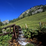 Wasserrad bei der Igltalalm