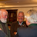 Sepp im Smalltalk mit Hannes Blumschein (re.), Walter und Stefan Mooslechner