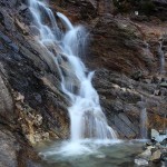 Kleiner Wasserfall am Weg zur Modereggalm