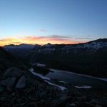 Der Sonnenaufgang über Weinschnabel und Hafner kündigt sich an