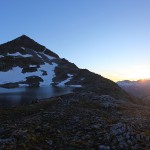 Sonnenaufgang am Oberen Schwarzhornsee