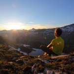 Sonnenaufgang über dem Unteren Schwarzhornsee