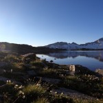 Sonnenaufgang am Oberen Schwarzhornsee