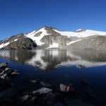 Vom gegenüberliegenden Seeufer der Blick zum Ankogel