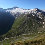 Mein erster Blick hinab ins Großelendtal und zur Osnabrücker Hütte