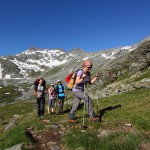 Wanderer unterwegs zum Ankogel