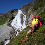 Rast am Fallbach-Wasserfall