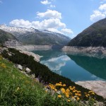 Rund 8 km ist der Stausee ca. lang - ein ganz schöner "Hatscha"