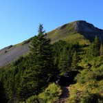 Aufstieg auf die "Gabel" (Kitzstein, 2.037 m)