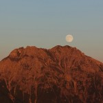 Vollmond über Ennskraxn (2.410) und Kraxenkogel (2.436)