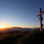 Sonnenuntergang an der "Gabel" (Kitzstein, 2.037 m) I